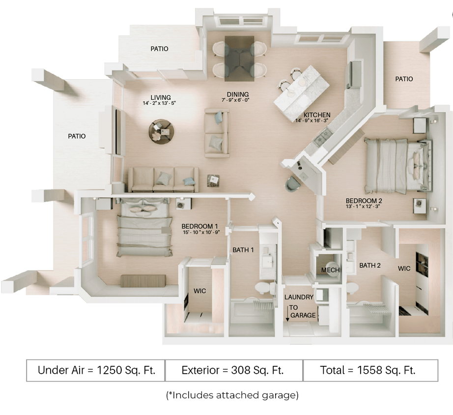 Floor Plan - B2L - Attached Garage