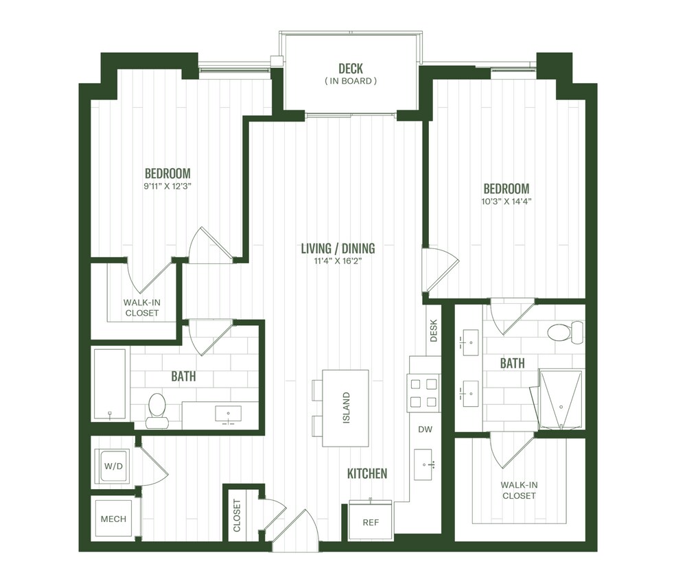 Floor Plan - 2BD1