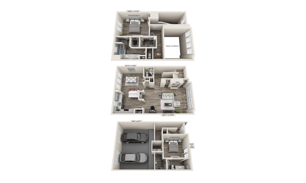 Floor Plan - Townhome TH4 (B2.5T)