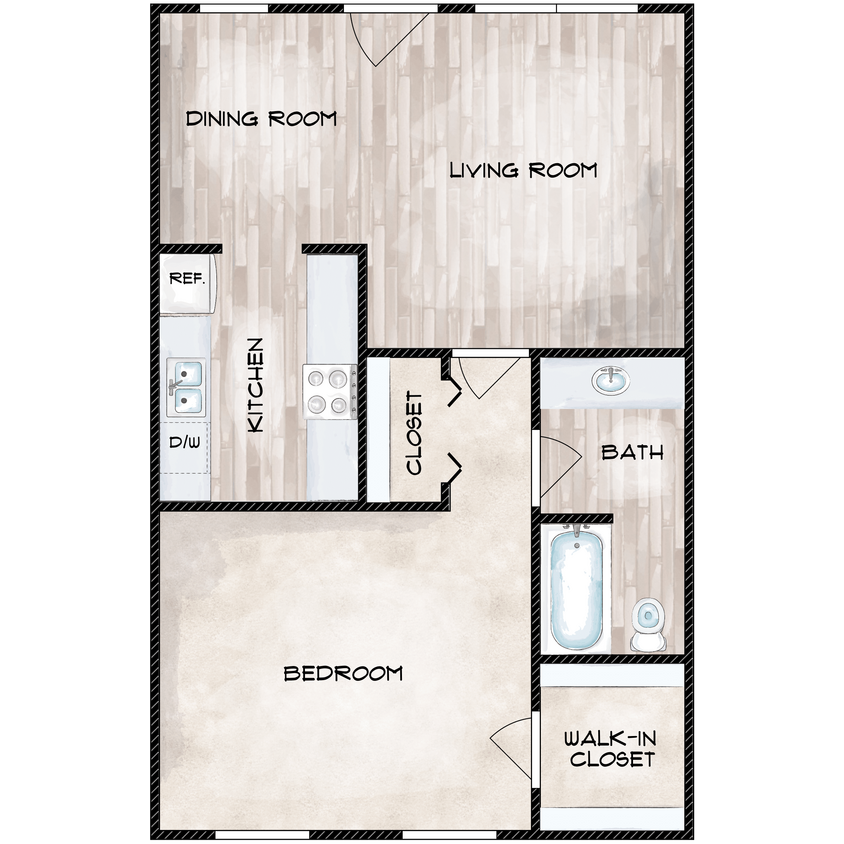 A1.png - One Bedroom