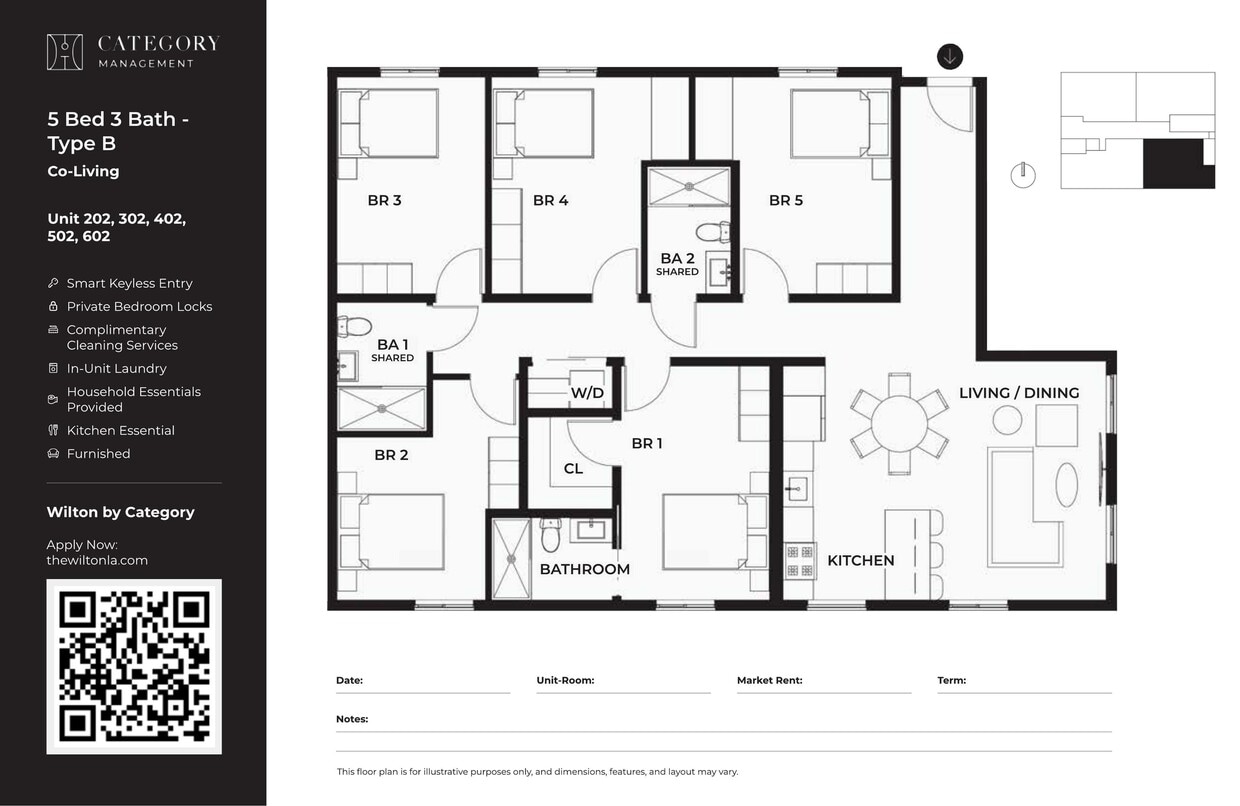 WLTN_5_Bed_3_Bath_-_Type_B - 5 Bed 3 Bath-B