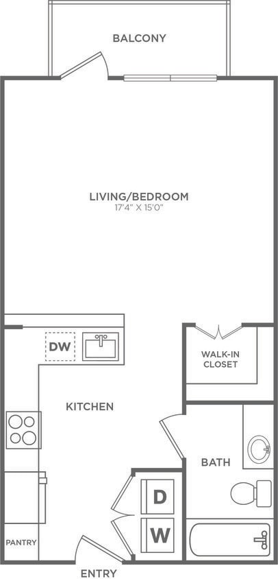 Floor Plan - The Katy Podium