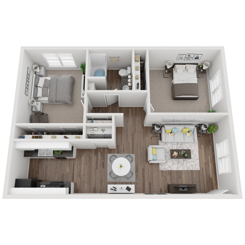 B2 - 2 bed _ 1 bath (920 sf).png - B2 2x1
