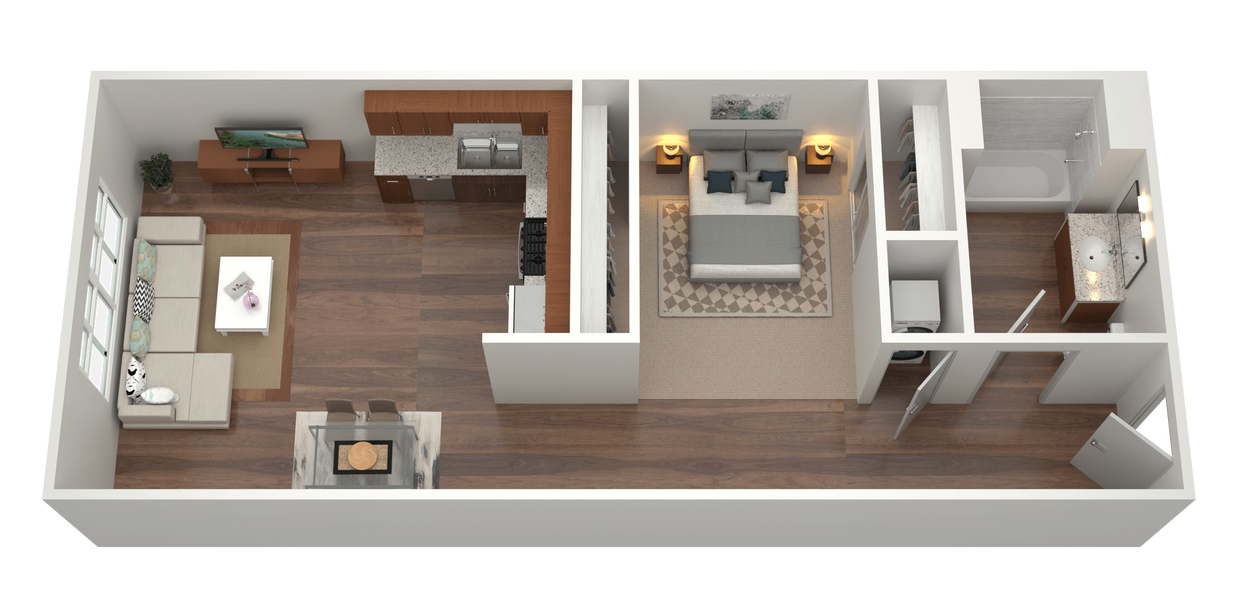 Floor Plan - 1x1 A