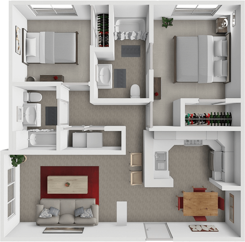 Floor Plan - The Parisian