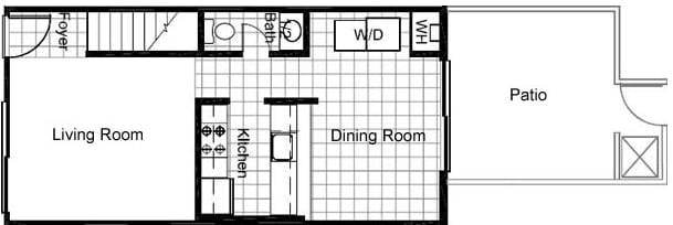 2BR/1BA - Two Bedroom