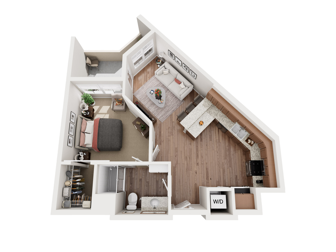 Floor Plan - 1C Mid Rise