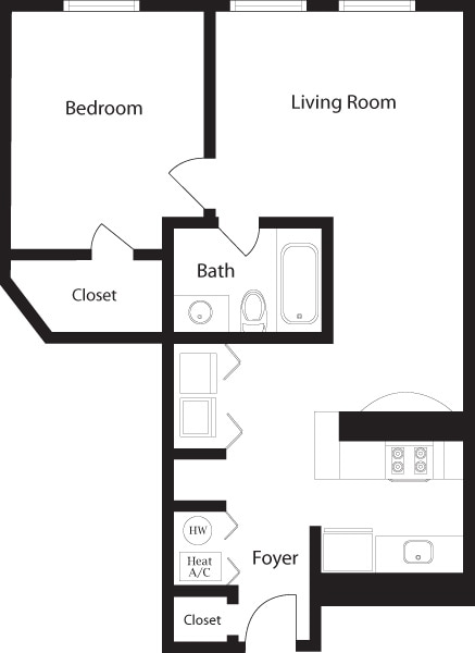 Kinney 1B.jpg - K-B One Bedroom, One Bathroom