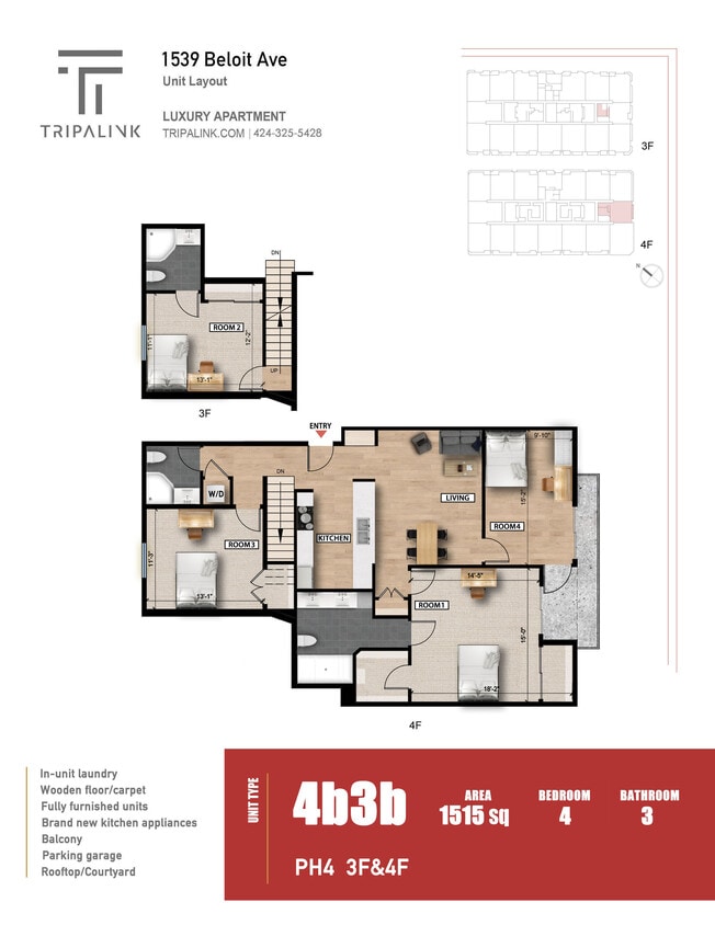 Floor Plan - Unit PH4