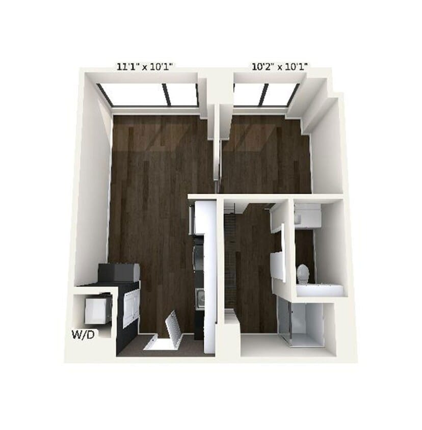 Floor Plan - A1 | 1 Bed | 1 Bath