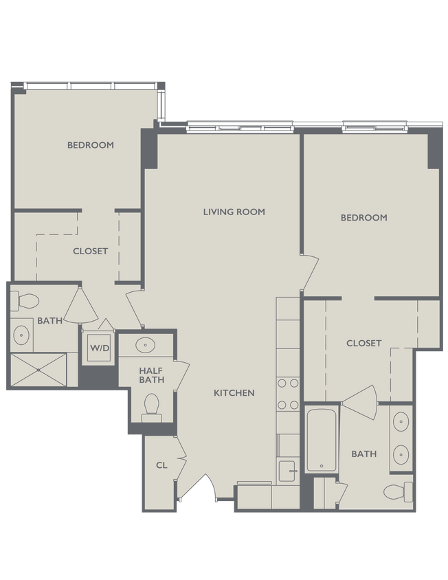 Floor Plan - Two Bedroom ES