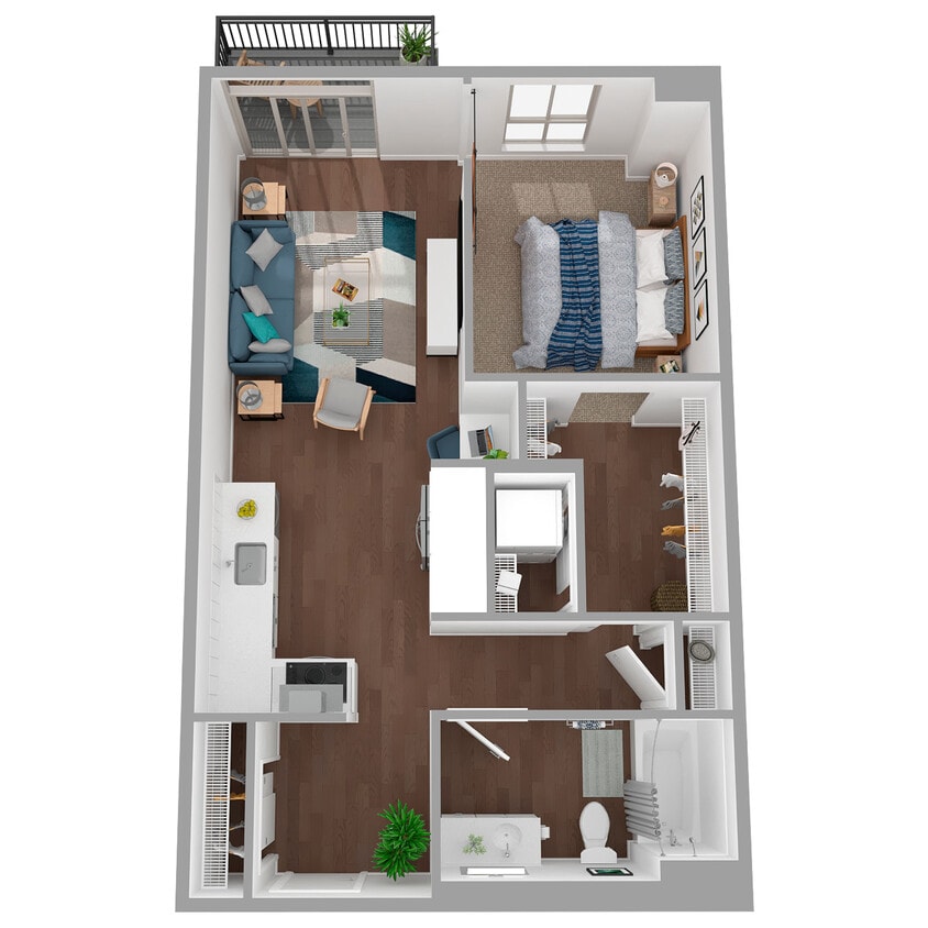 Floor Plan - 1x1 - a17.1