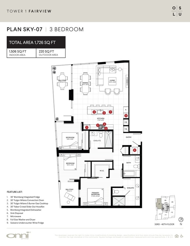 Floor Plan - Fairview Sky7