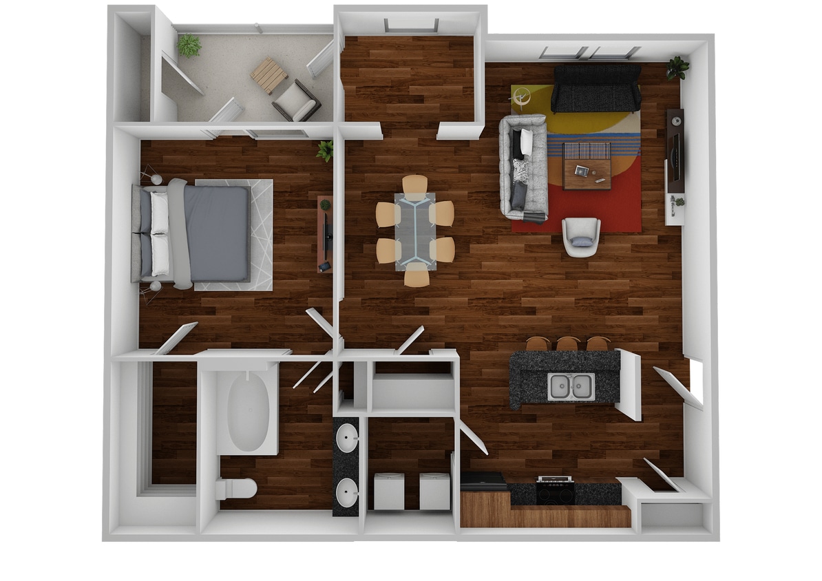 Floor Plan - A - The Bellevue
