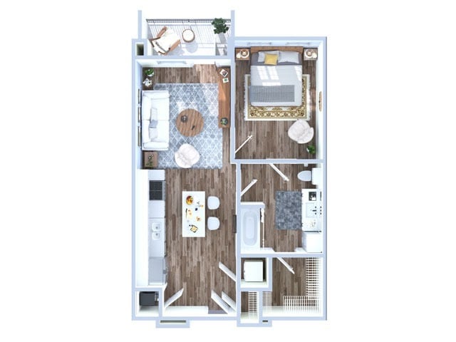 1 Bedroom | 1 Bath | 652 sq ft - Bonbon | A7