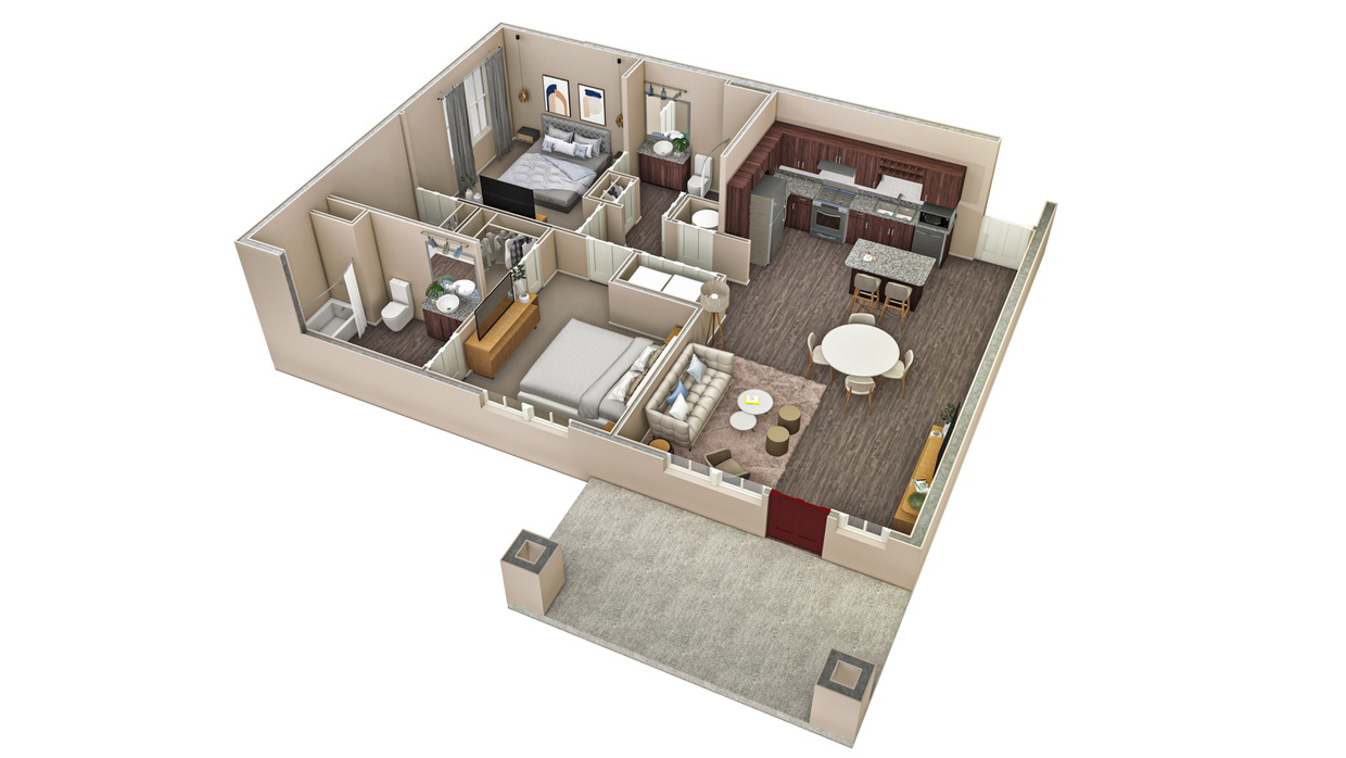 Floor Plan - 2 BR Vue Summit
