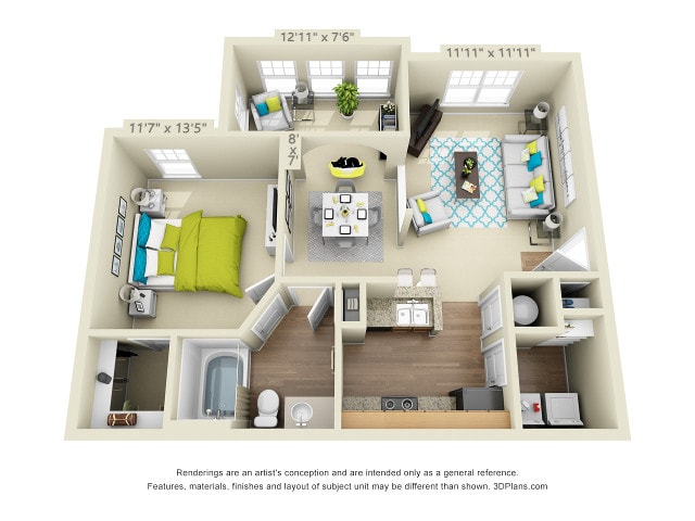 Floor Plan - The Carlyle with Sunroom