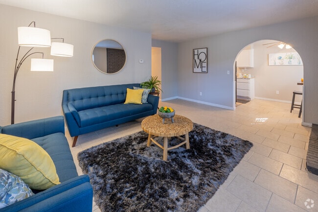 2 BR 2 BA - Living Room - The Belmont