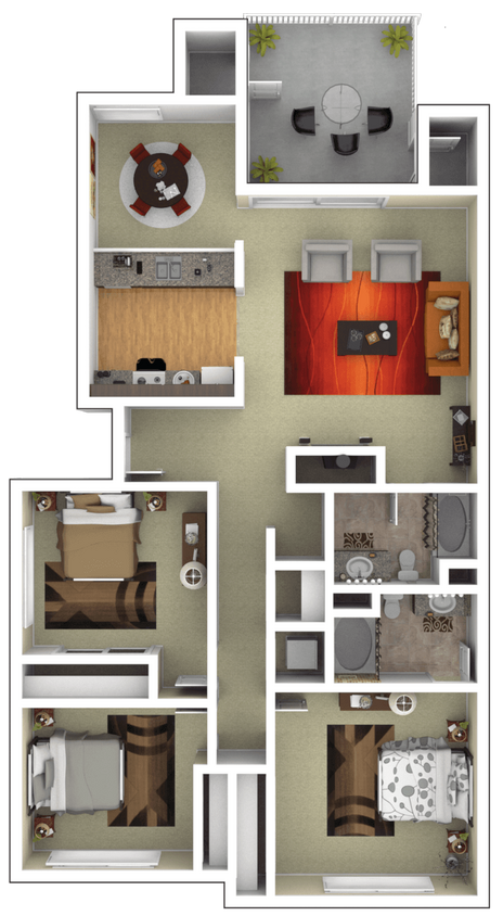 Floor Plan - Residence 6 Upgraded