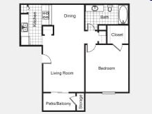 The Hamilton - 1 Bed 1 Bath