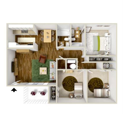 Floor Plan - Three Bedroom