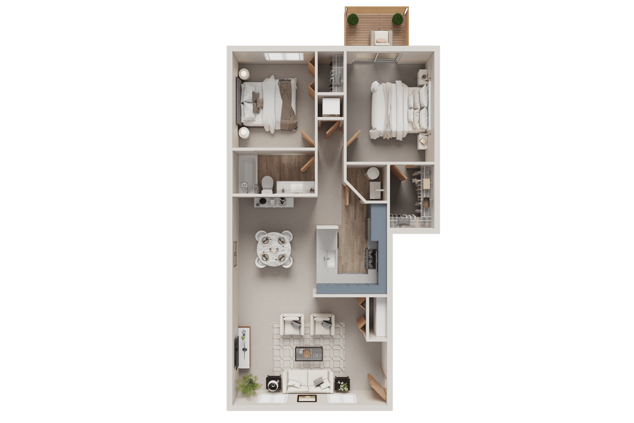 Floor Plan - Two Bedroom