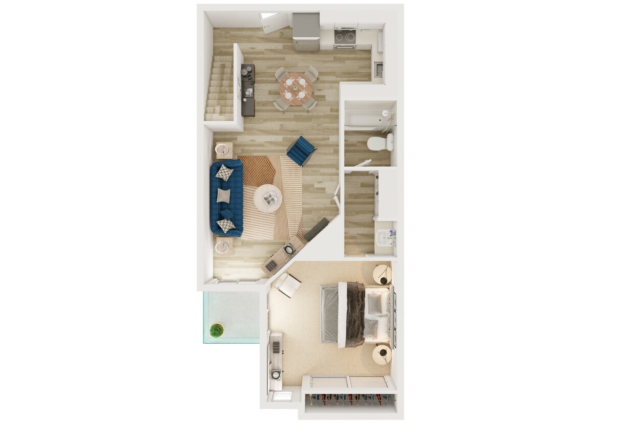Floor Plan - 1 Bed With Loft