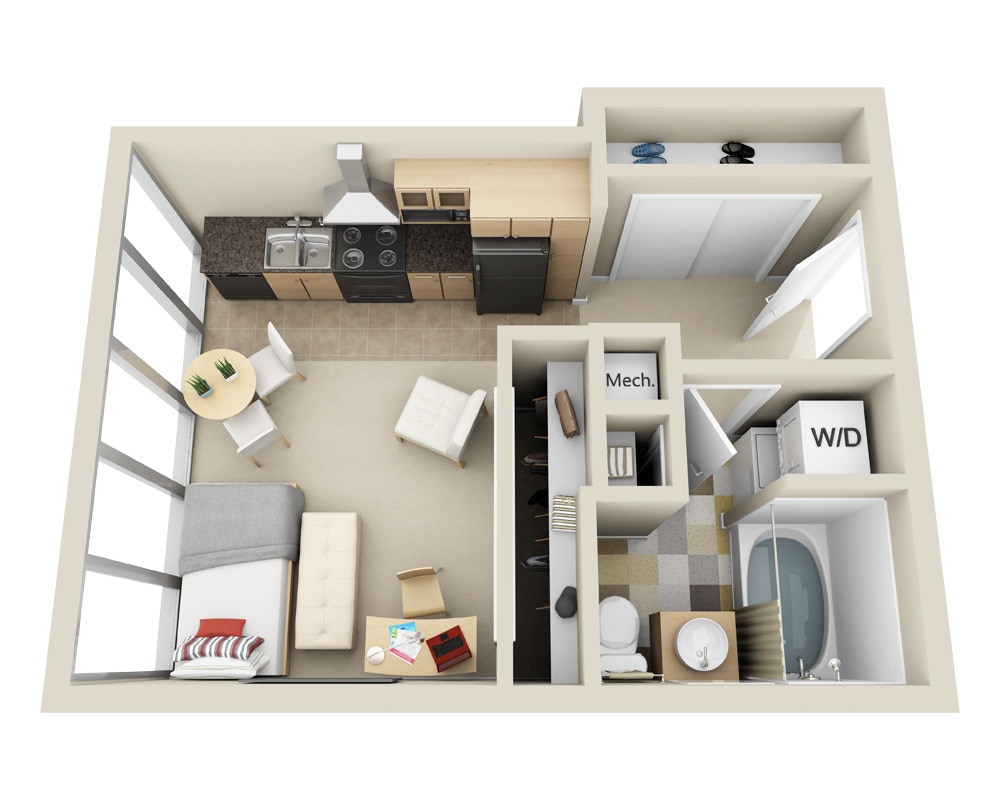 Floor Plan - Midrise E1B