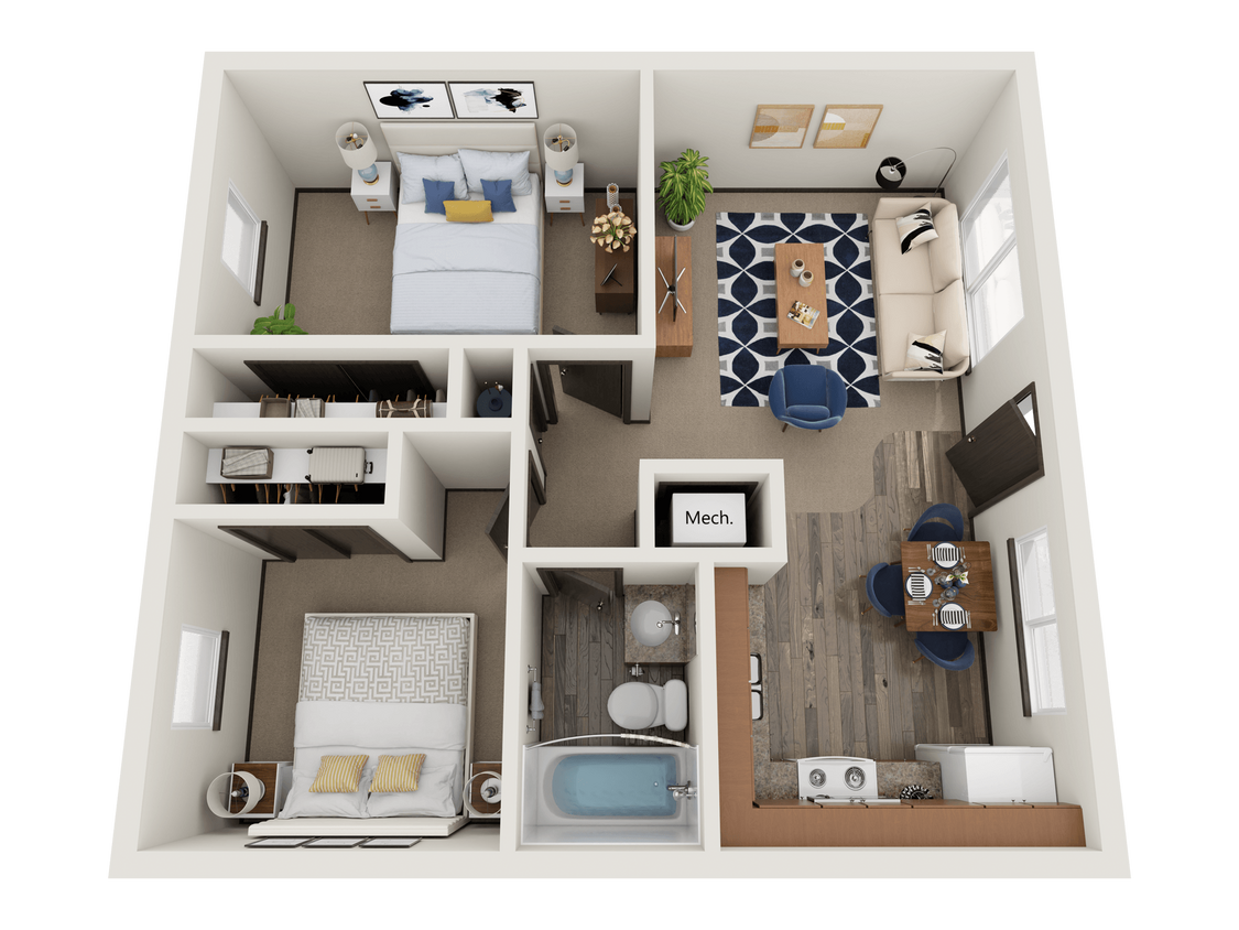 Floor Plan - Two Bedroom