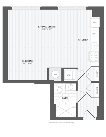 Floor Plan - Studio-S4.MT 367 Orange