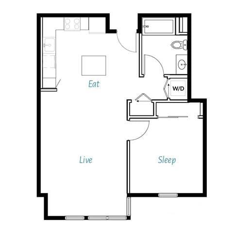 Floor Plan - A1- 1D