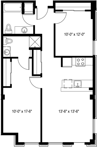 Floor Plan - 2 Bedroom G