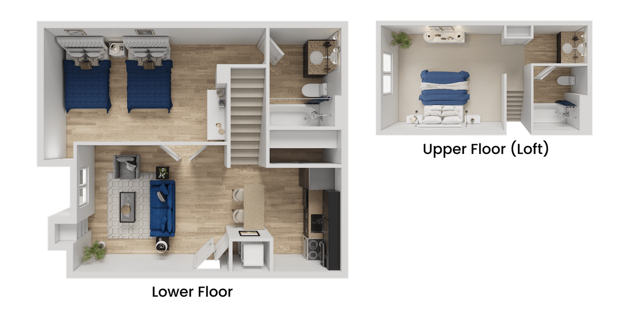 Floor Plan - Two Bedroom