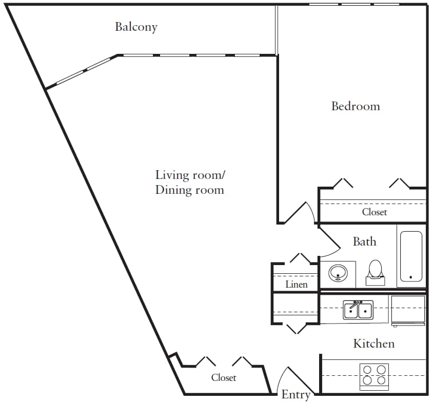 Floor Plan - 765sqft_T1