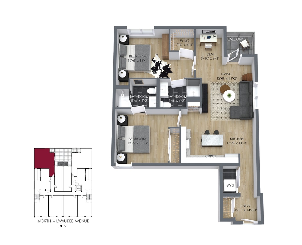 Floor Plan - 2x2