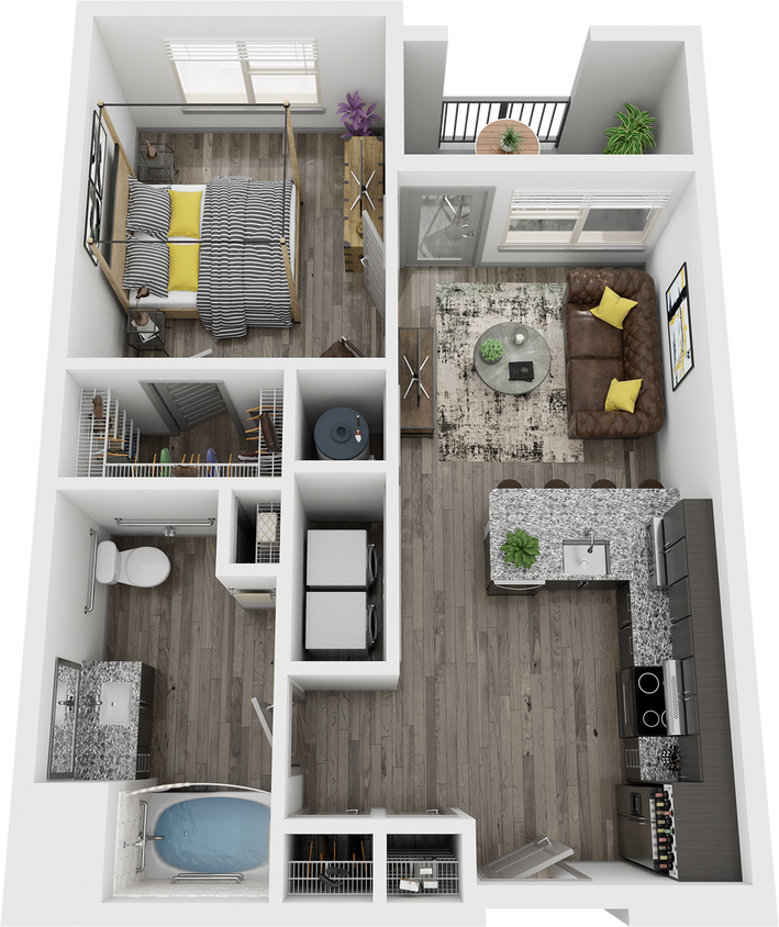 Cue Galatyn Station - A1C Floor Plan - A1C