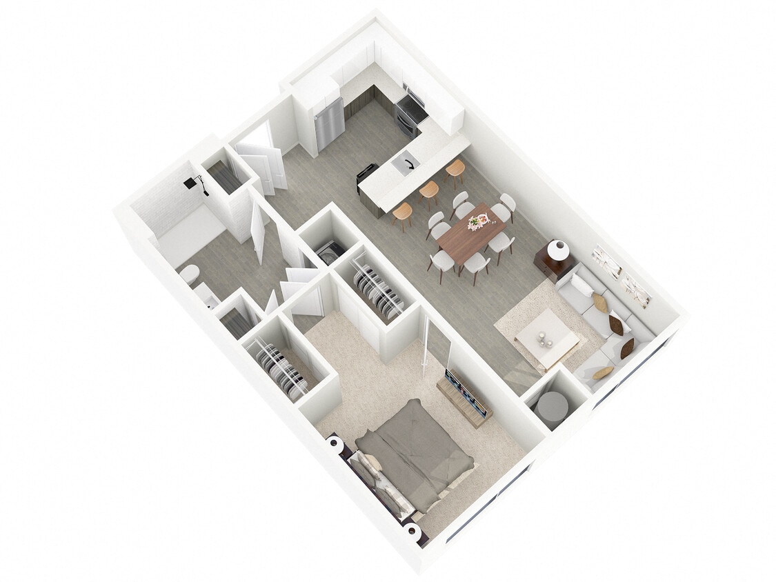 Floor Plan - 1 Bedroom Large