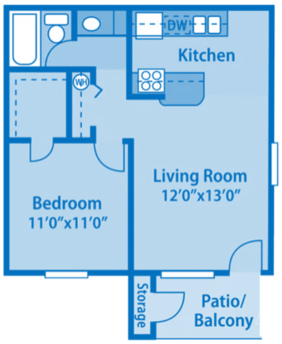 Floor Plan - 1C | One Bedroom