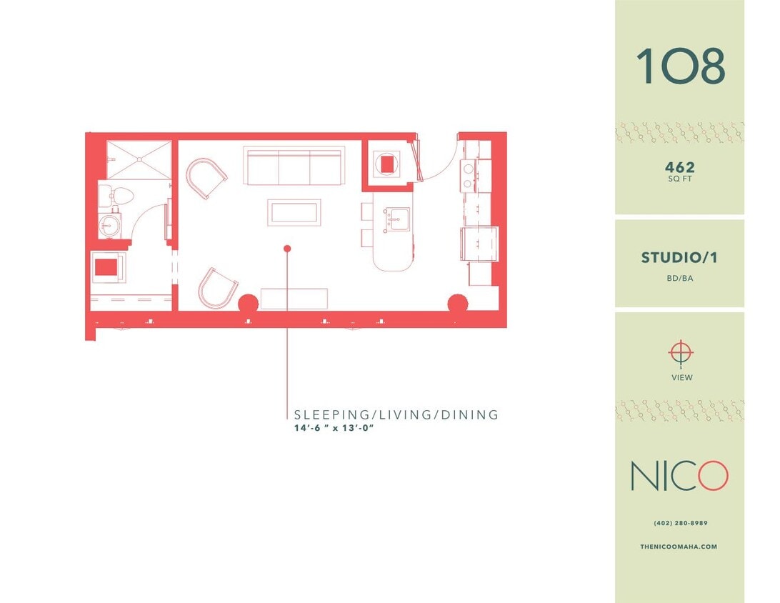 Floor Plan - Studio 08s