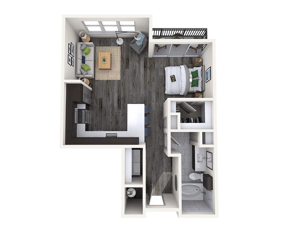Floor Plan - Studio E1D