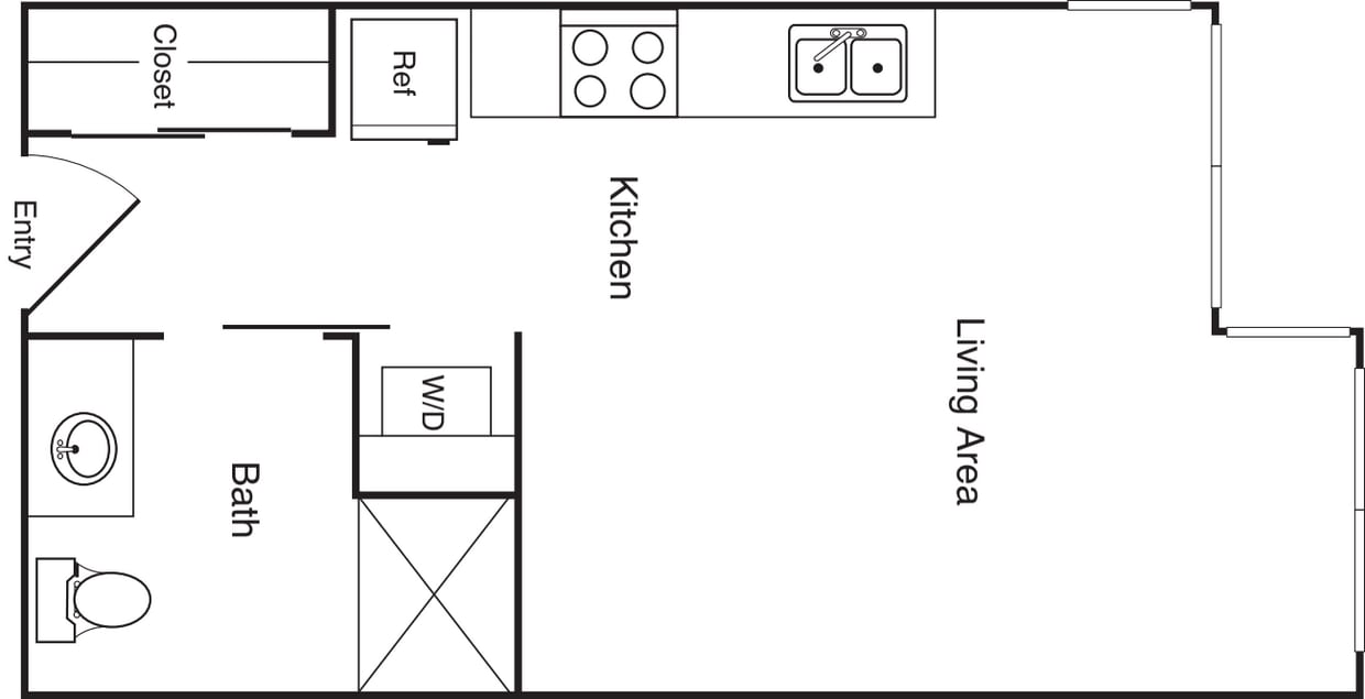 Floor Plan - Studio - A