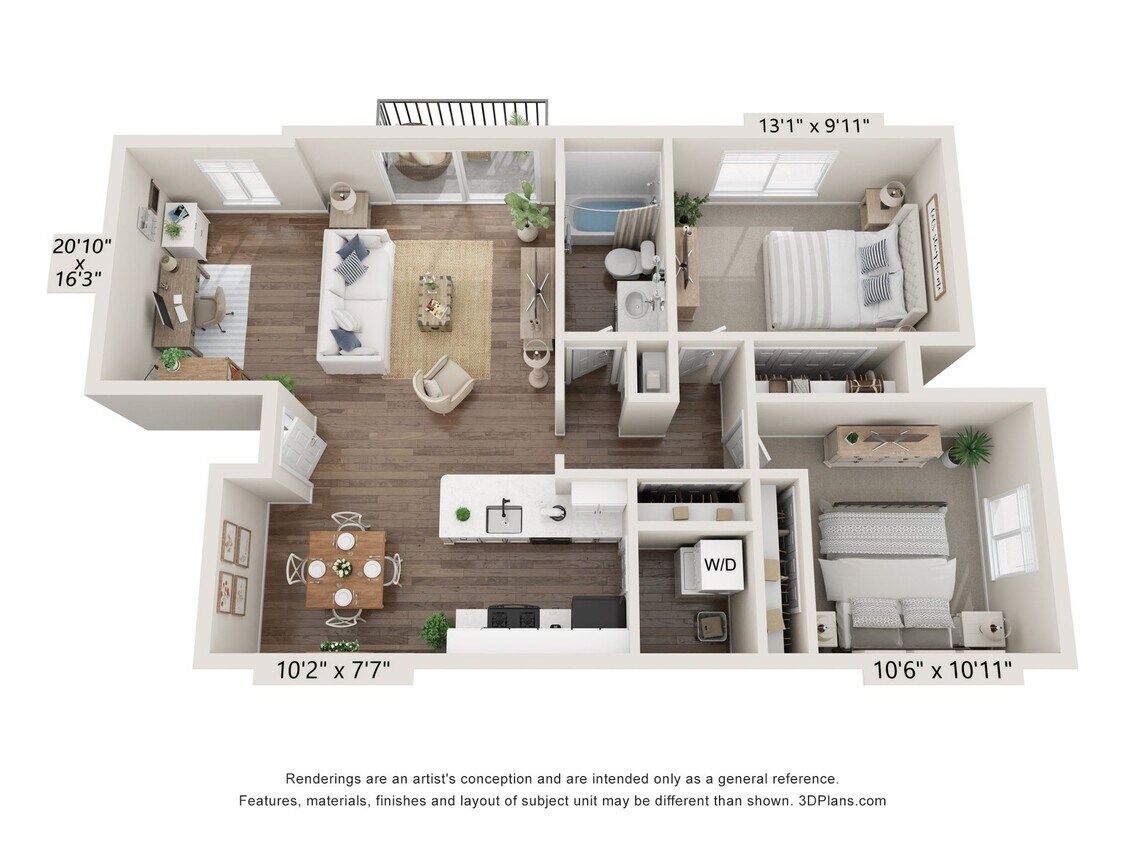 Floor Plan - Daffodil Deluxe at Bristol Square