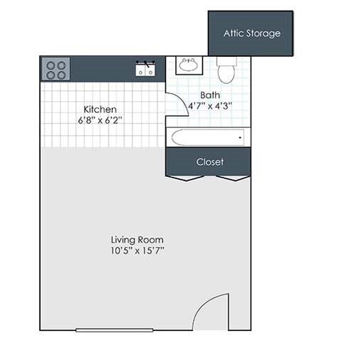 Floor Plan - Studio