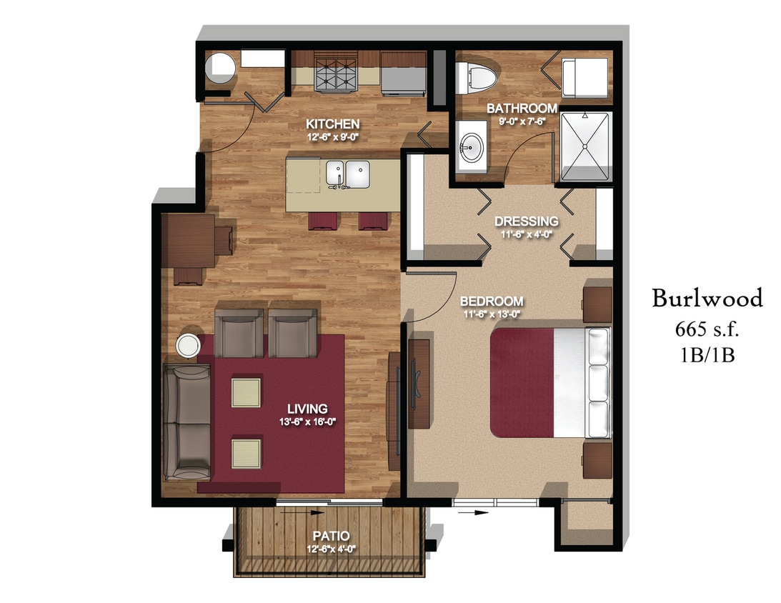 Floor Plan - Burlwood 1st Floor