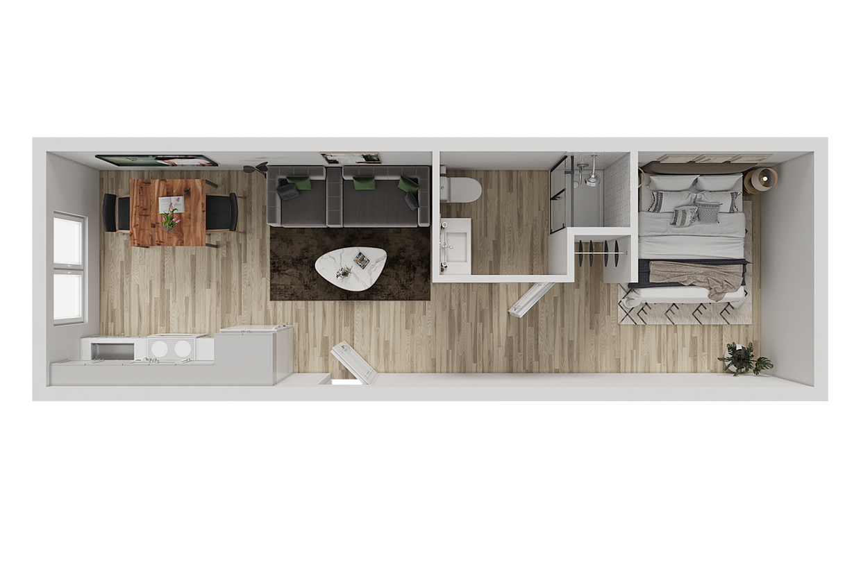 Hawthorne Floor Plan 3D - Hawthorn