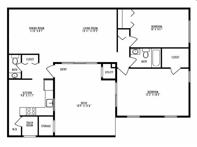 The Seville - 2 Bed x 1.5 Bath - Seville Ranch