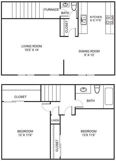 Floor Plan - 2.15B Townhouse