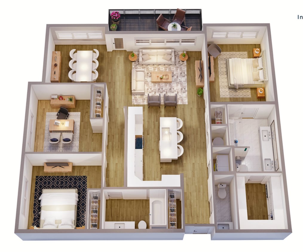 Gala 3D Floor Plan - Gala