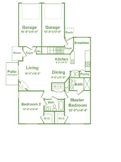 Allegheny I floor plan - Wren