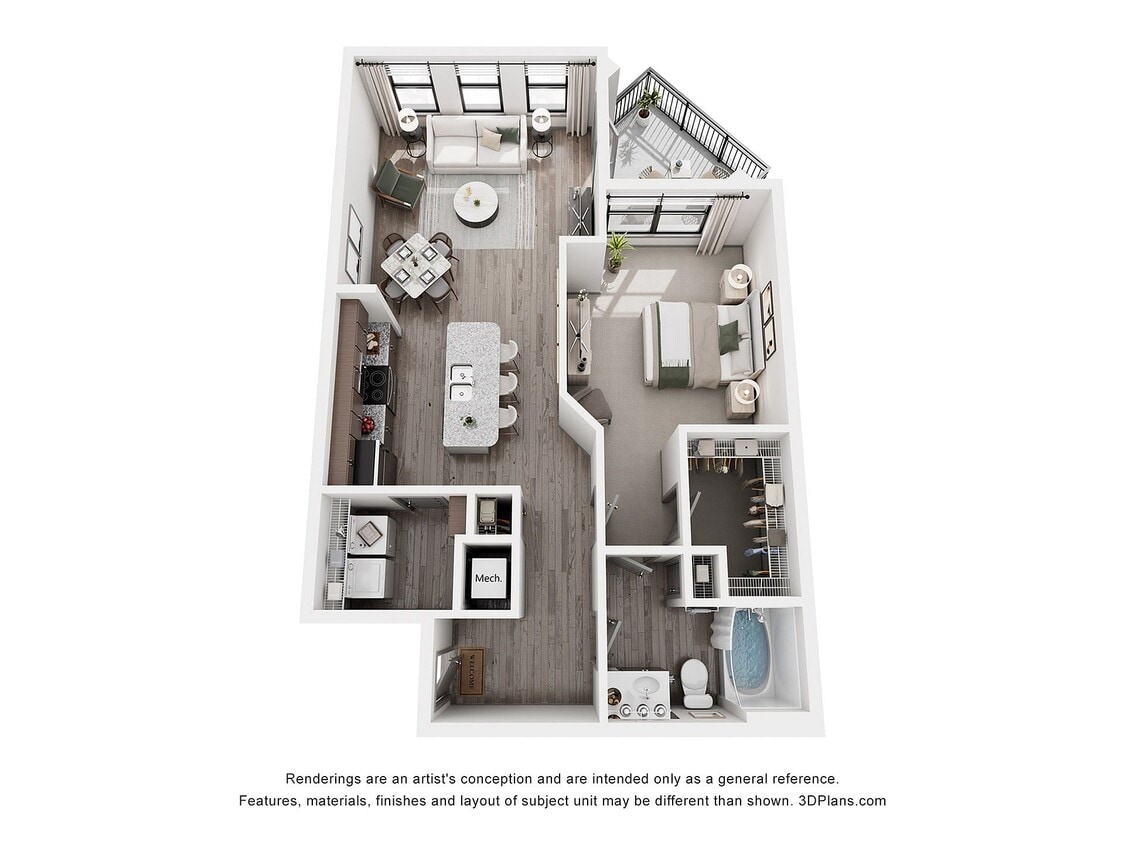Thomas 1 Bed 1 Bath - Thomas